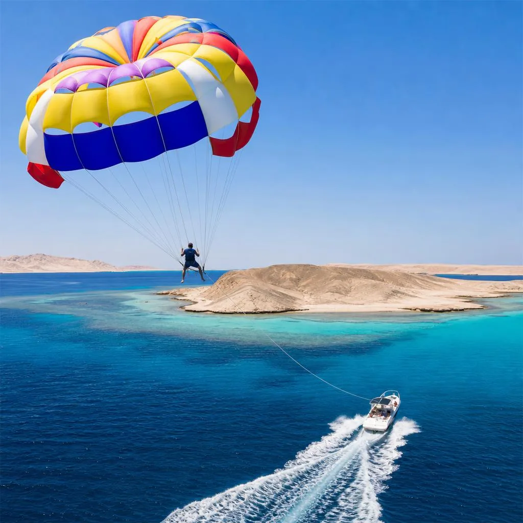 Full-Day Magawish Island Adventure with Parasailing